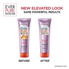 L’Oréal Paris EverPure bottle featuring marula oil infusion for frizz control.
