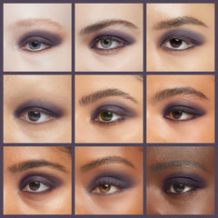 L’Oréal Paris Infallible 24HR Shadow Purple Priority color pigment close-up emphasizes vibrant payoff.