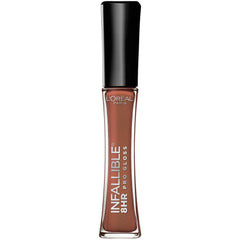 L'Oreal Paris Infallible Barely Nude lip gloss bottle with hydrating shine