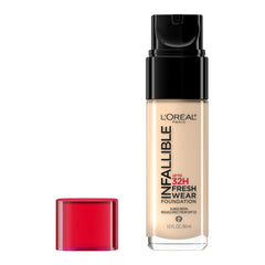 L'Oreal Paris Infallible Fresh Wear bottle demonstrates long-lasting wear.