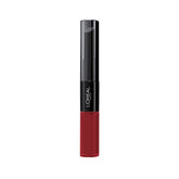 L’Oréal Paris Infallible Pro-Last Lip Color Forever Candy swatch shows bold color