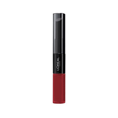 L’Oréal Paris Infallible Pro-Last Lip Color Forever Candy swatch shows bold color