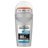 L'Oreal Paris Men Expert Fresh Extreme roll-on packshot with a compact 50ml bottle design.