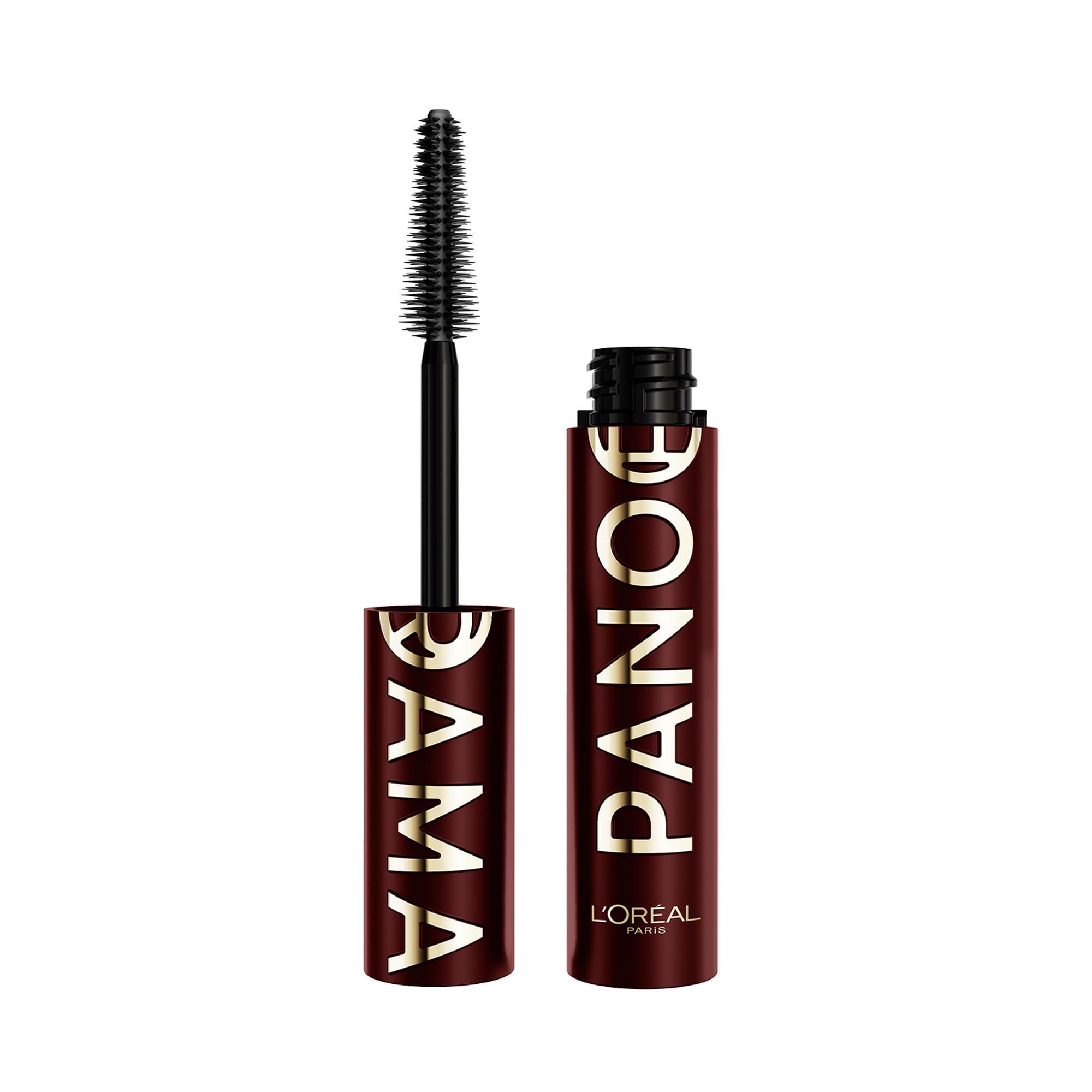 L'Oreal Paris Panorama Burgundy Cashmere bottle with color-rich formula enhances eye color.