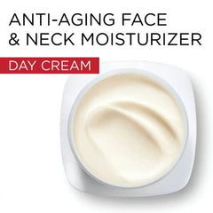 L’Oréal Paris Revitalift cream texture swirl indicates rich moisturizing feel.