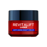 L'Oreal Paris Revitalift Laser Renew Night Cream jar close-up for hydrated skin
