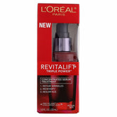 L'Oreal Paris RevitaLift serum bottle front view for anti-wrinkle care