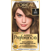 L’Oréal Paris Superior Preference bottle-dye showing fade-defying color and shine