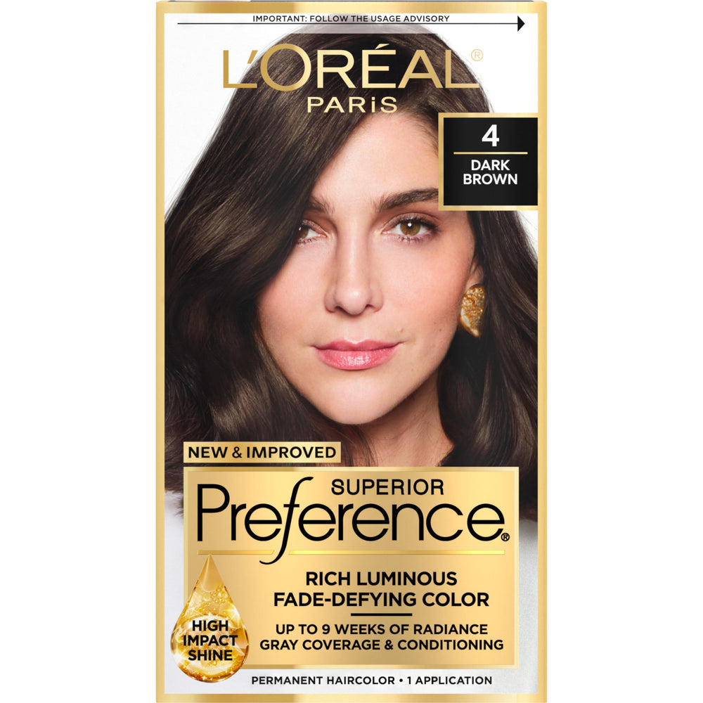 L'Oreal Paris Superior Preference color gel close-up for fade-defying radiance.
