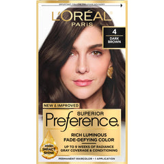 L'Oreal Paris Superior Preference color gel close-up for fade-defying radiance.