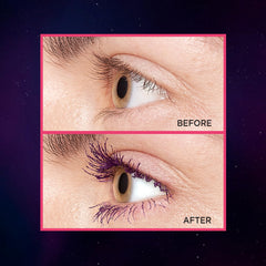 L'Oreal Paris Telescopic Lift Galactic Purple swatch with rich color for standout eyes.