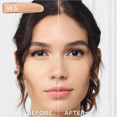 True Match medium coverage foundation with natural finish on skin