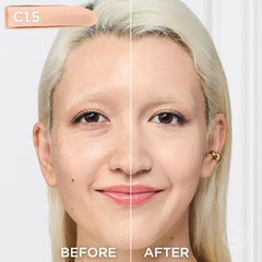 Natural finish of L'Oreal Paris True Match blends with skin texture