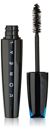 L’Oréal Paris Voluminous mascara bottle in Blackest Black showing dramatic volume potential