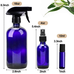 Loretoy nine 10 ml roller bottles for sampling essential oils and skincare blends.
