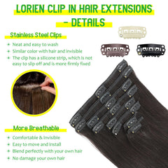 Lorien 1B natural black shade on real human hair