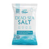 Los Angeles Salt Co. Dead Sea salt fine grain for scrubs and soaks.