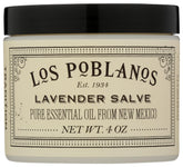 Los Poblanos Lavender Hand Salve jar closeup, 4oz, lavender aroma for daily care.