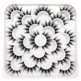 Losha false eyelashes 10-pair wispy 3D set for natural to dramatic daytime looks.