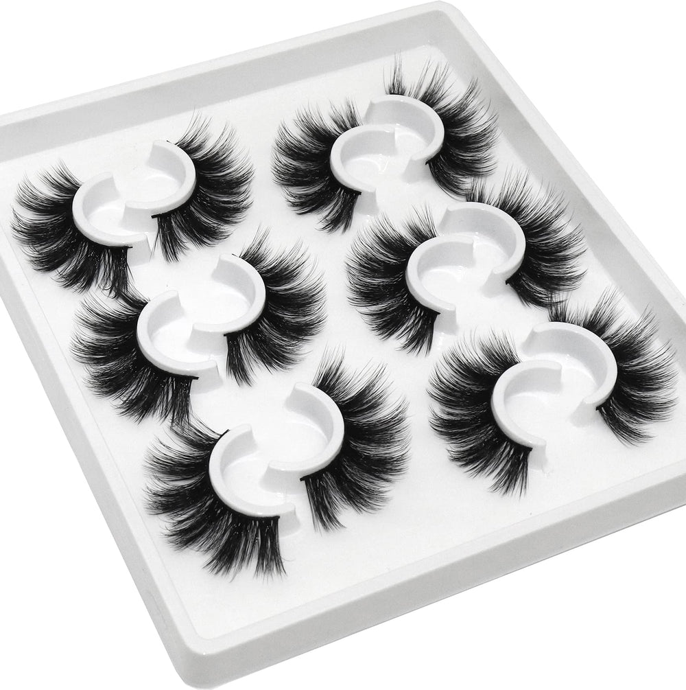 Losha Lashes 20mm fluffy 5D look for dramatic evenings.
