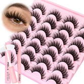Losha Lashes Wispy Cat Eye 14 pairs for natural daily definition