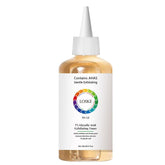 Loske 7% Glycolic Toner bottle on vanity promotes daily exfoliation