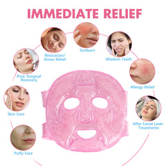 LotFancy Face Ice Pack plush-side close-up for gentle temperature therapy