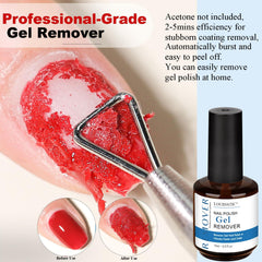 LOUINSTIC acetone-free formula protects nails during removal.