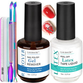 Louinstic gel nail remover bottle with pump for quick polish removal