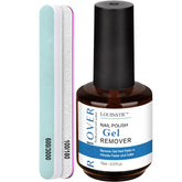 LOUINSTIC gel nail polish remover bottle for quick, gentle polish removal at home