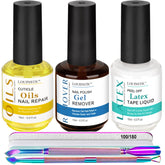 LOUINSTIC gel nail remover bottle for fast, clean polish removal.