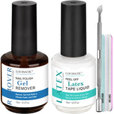 LOUINSTIC gel nail remover bottle enables quick, acetone-free gel polish removal.