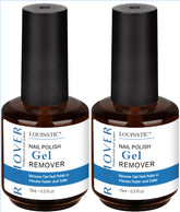 LOUINSTIC gel polish remover bottles in a two-pack for fast at-home results.