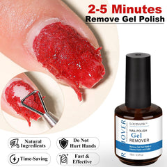 Louinstic liquid latex protective film around nails protects skin during removal.