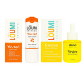 LOUMI Skincare Rested and Revived Bundle packshot for a calm, balanced night routine