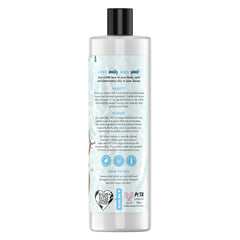 Love Beauty And Planet body wash lather on skin, promoting softness and a radiant glow.