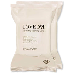 Loved01 face-body cleansing wipes 48-pack for quick, refreshing cleanse on the go