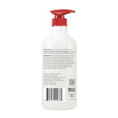 Lovercare Goat Milk Lotion texture close-up reveals creamy non-greasy finish.