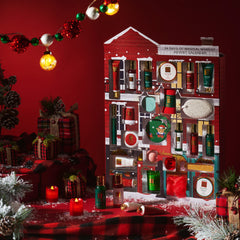 Lovery Advent Calendar under-tree display showcases festive packaging for holiday gifting.