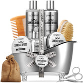 Lovery sandalwood beard wash bottle for a refreshing cleanse and hydrated beard
