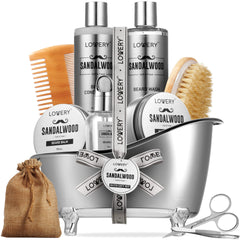 Lovery sandalwood beard wash bottle for a refreshing cleanse and hydrated beard