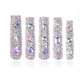 LOVFUL Eternal Stunning full crystal press-on nails with radiant shine for special events.