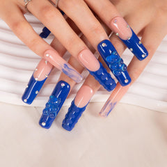 Lovful full-crystal nails offer bold, professional look with secure wear.