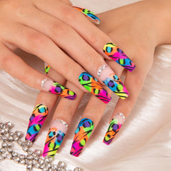 LOVFUL Illusion nails demonstrating at-home application process