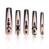 Lovful Obsidian Palace nails with glossy full-cover design for a salon-like manicure at home.