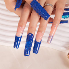 Lovful square mid-length nails provide chic, durable style with easy application.