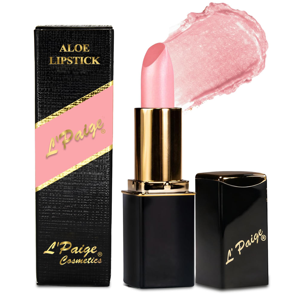 L'Paige Shimmery Ice lipstick pout with cool shimmer for everyday radiance
