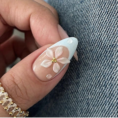 LPOODDNU glossy finish nails showcasing salon-like shine