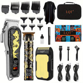 LQT hair clipper set with LED display for precise at-home grooming.