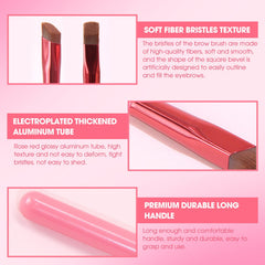 LSxia brow brush multi function design for brows, eyeshadow, and hairline